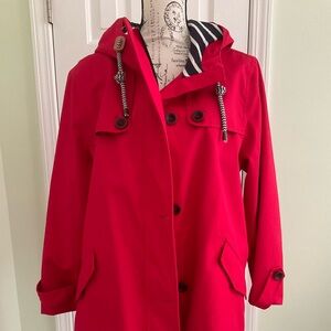 Joules Women’s Red Trench/Rain Coat